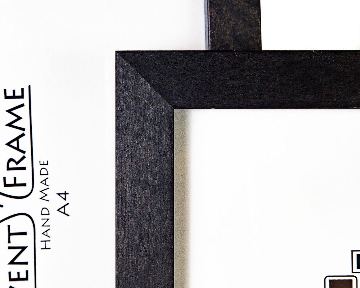 Black Modern Design Photo Frame from Solid Birch Hardwood 23mm