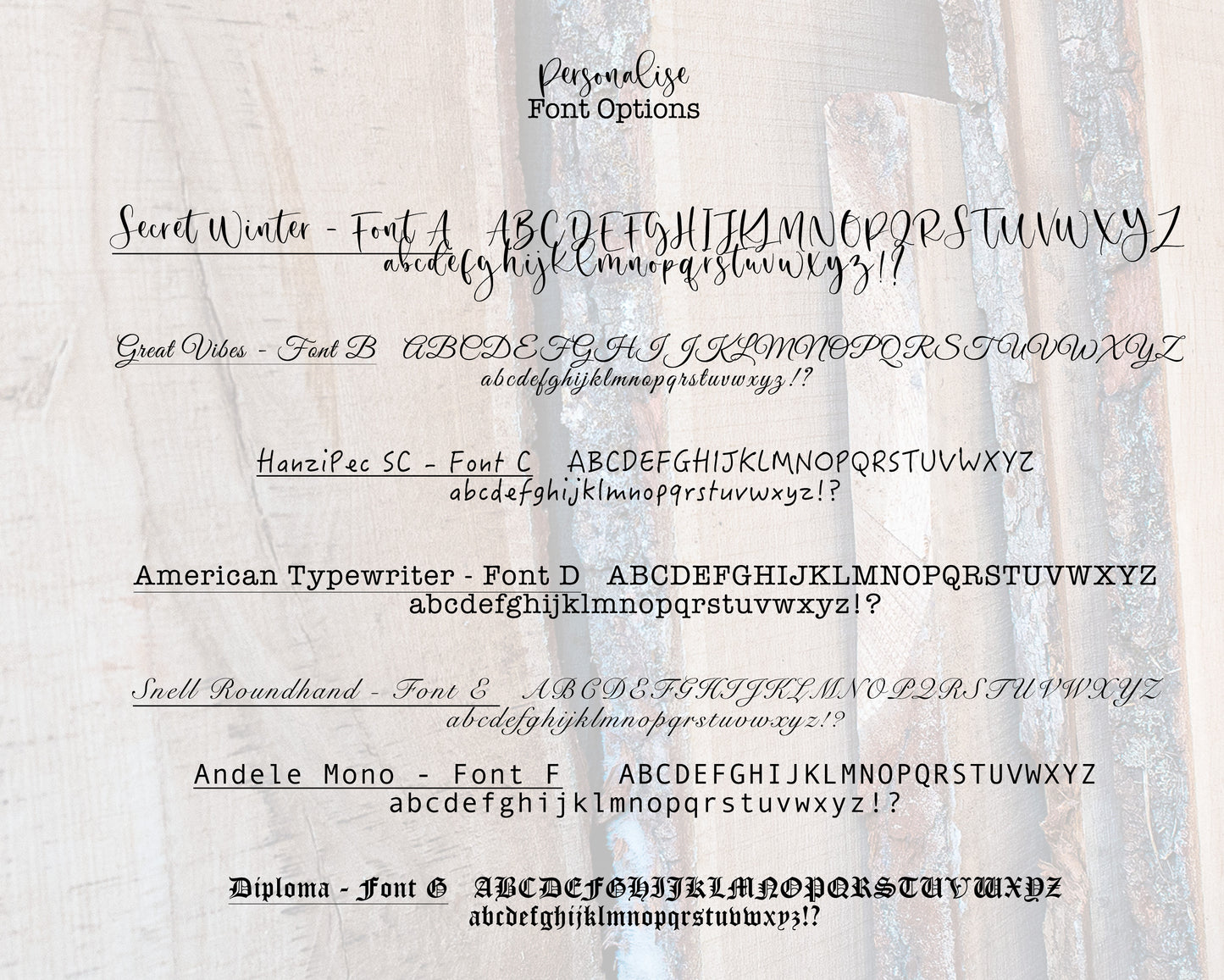 Bilderrahmen aus massivem Walnuss-Hartholz mit gravierter Passepartout