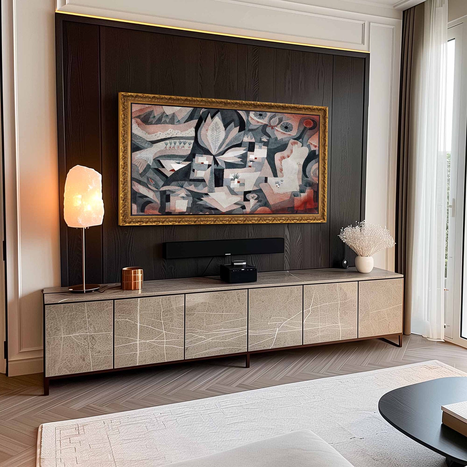 TV frame for Samsung The Frame Wooden tv frame
