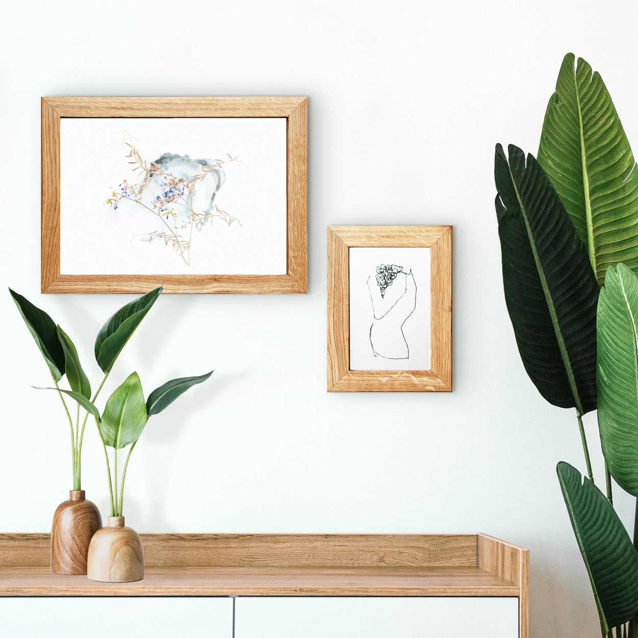 FLAT WOODEN Frames