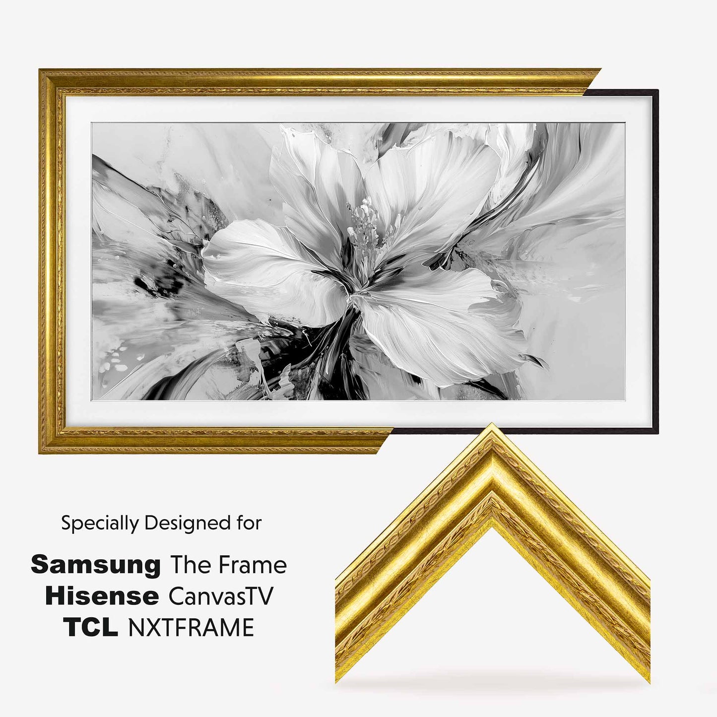 Classic Ornate Gold TV Frame