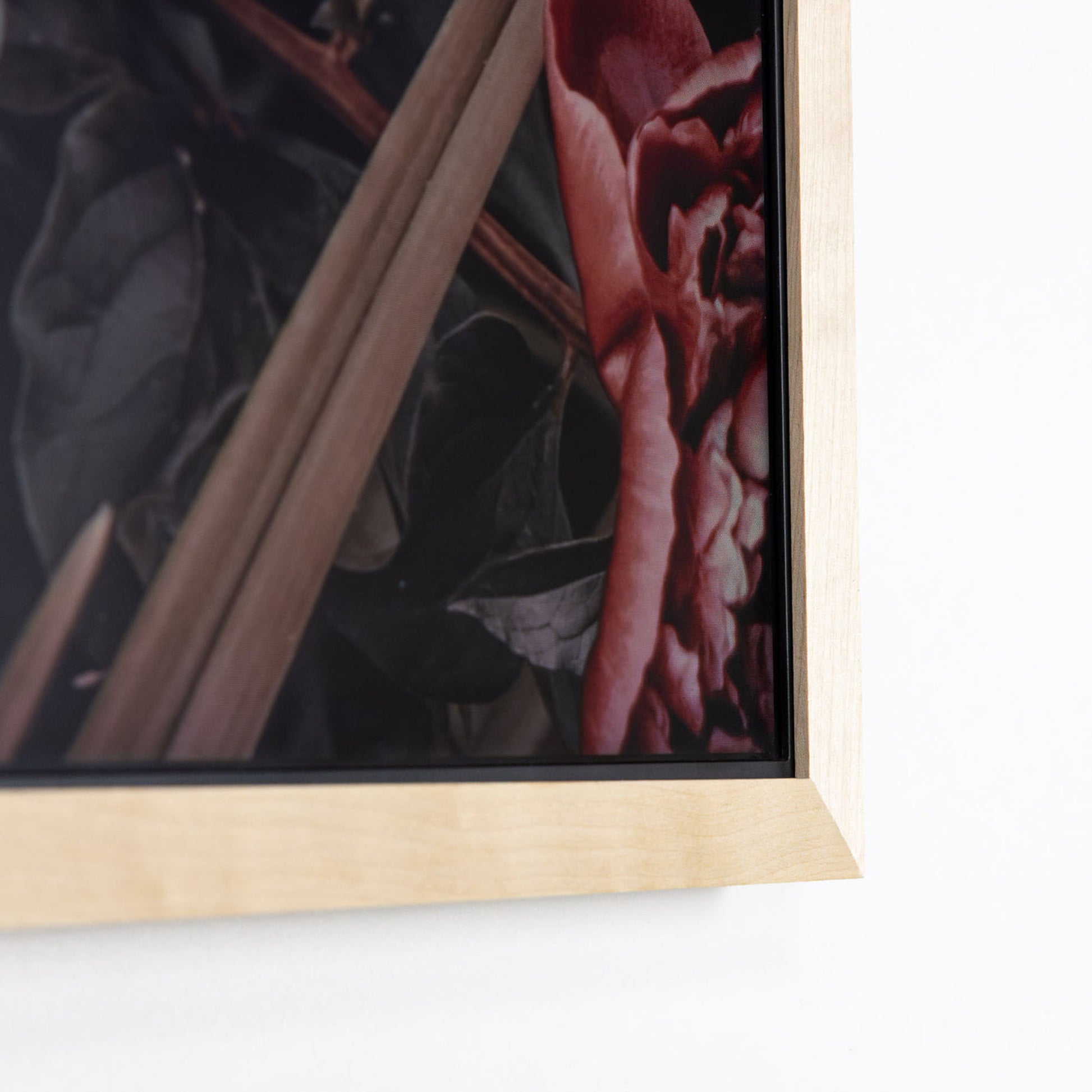 Birch Hardwood Tv Bezel corner
