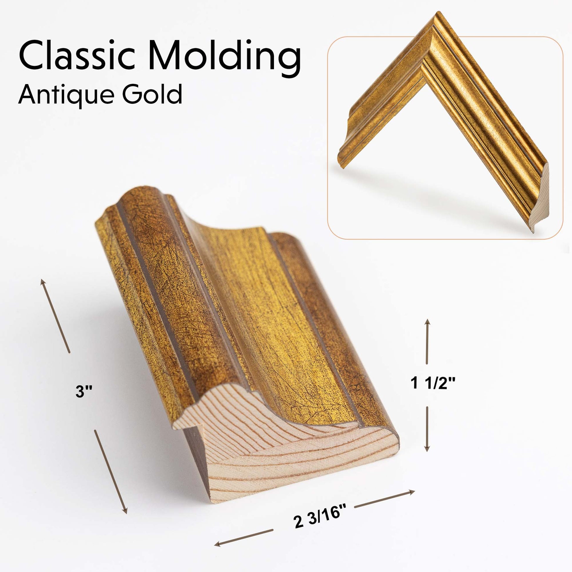 Classic molding size