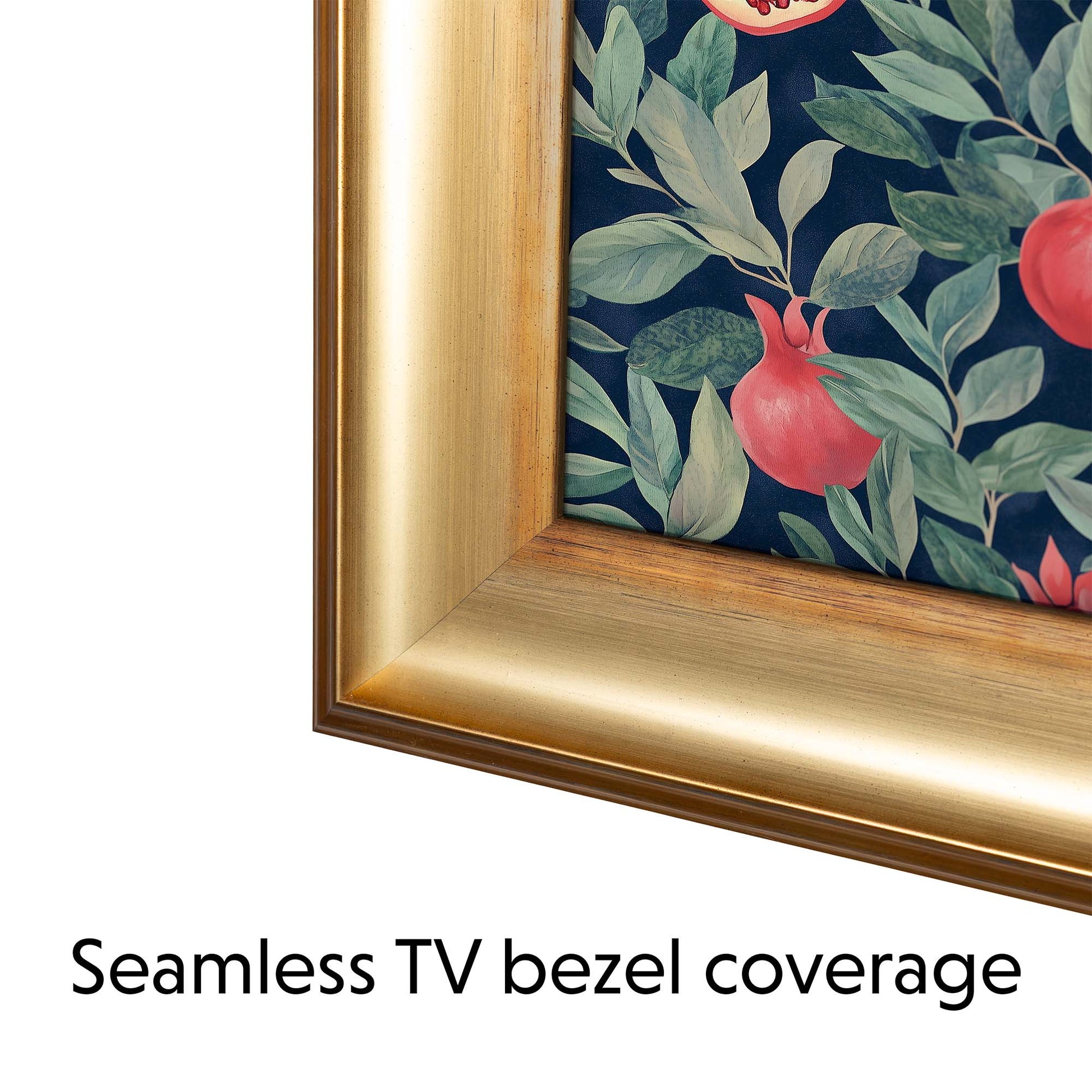Gold Seamless tv bezel coverage heavy textured painting