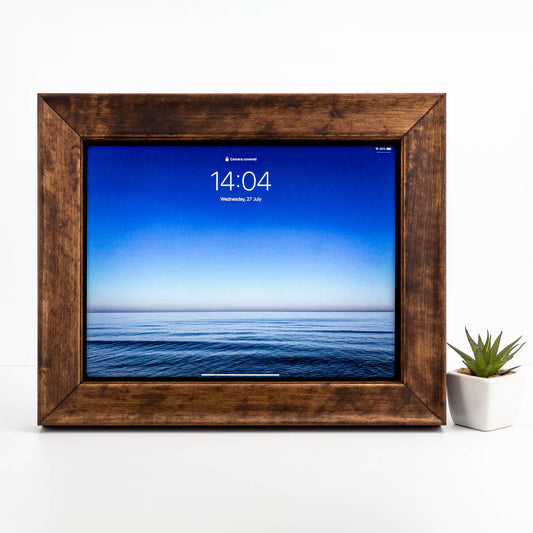 Wooden frame for iPad