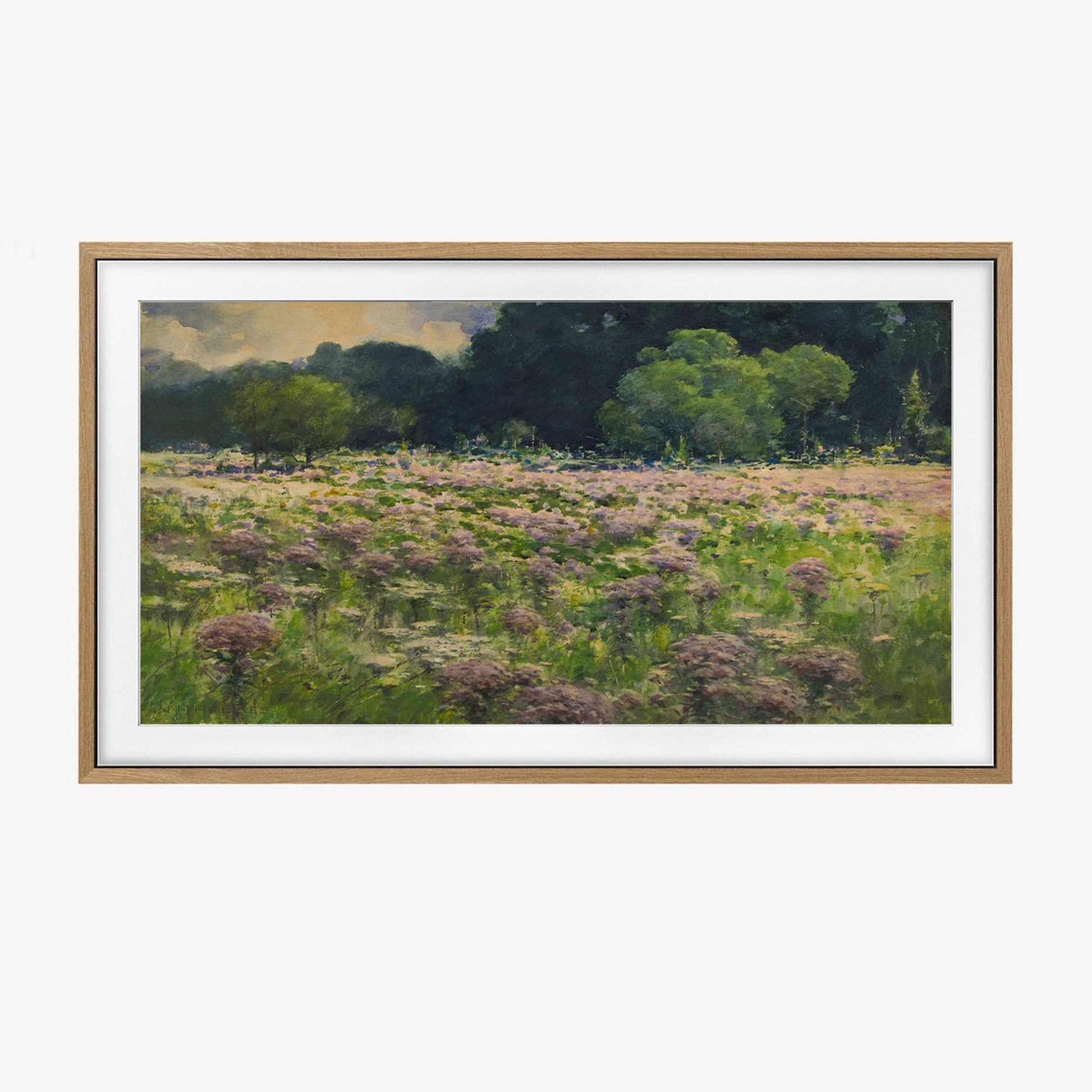 Oak Hardwood TV Bezel for Samsung The Frame TV