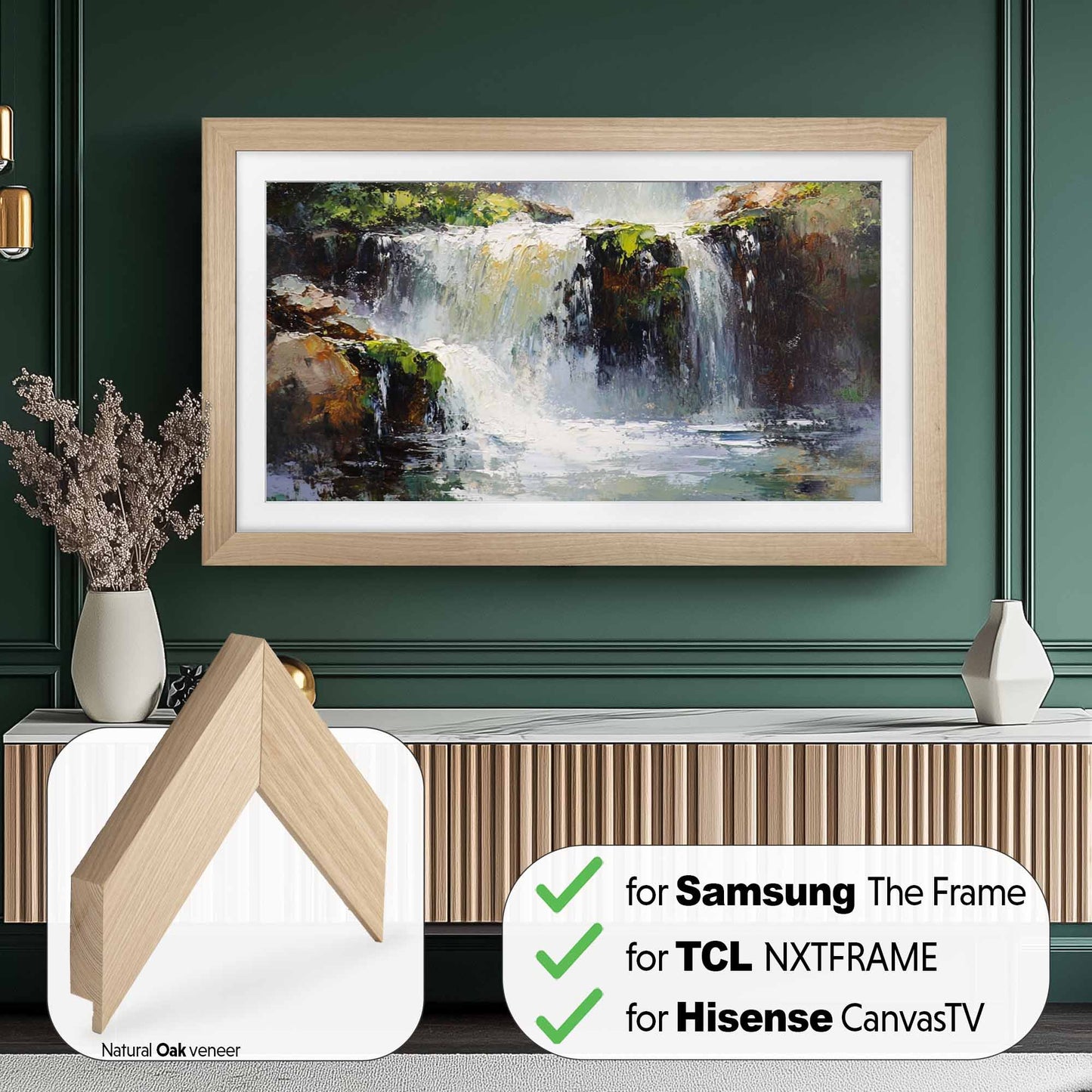 Natural OAK TV Frame