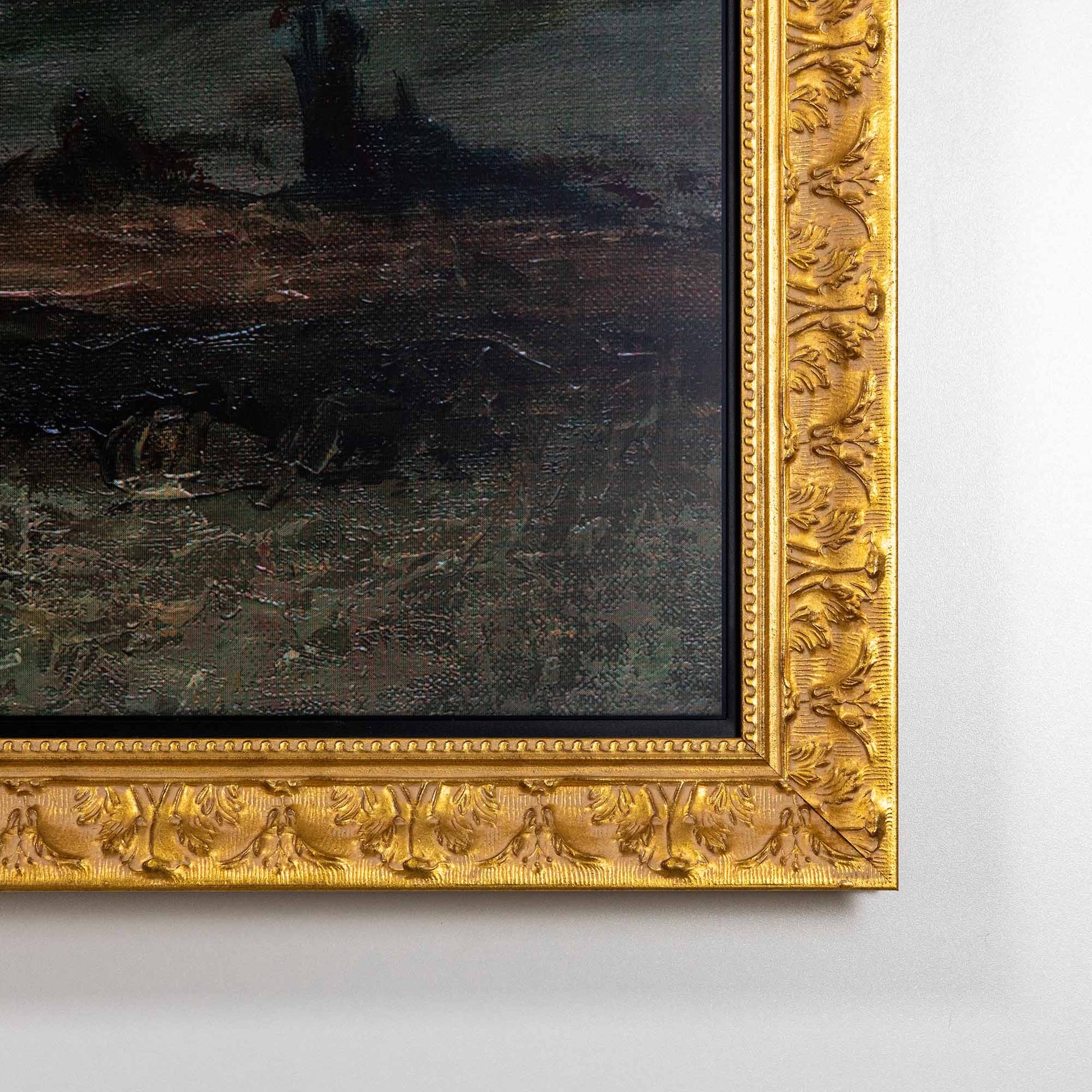 Ornate Gold TV Frame corner