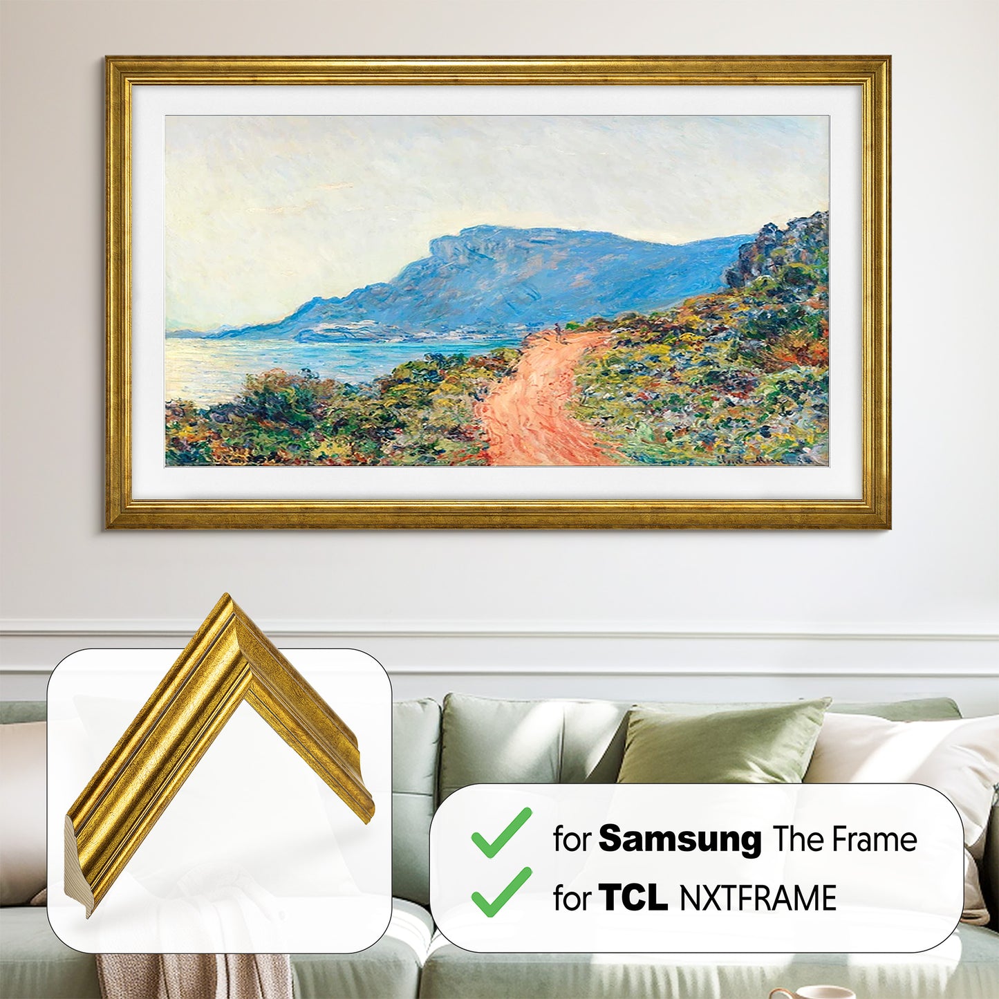 Classic Gold TV Frame