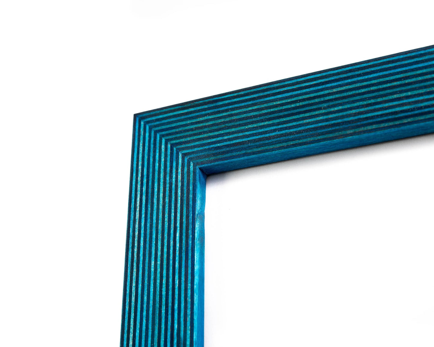 Close-up of a blue picture frame corner on a white background. Blue Photo Frame, Wood Picture Frame, Rustic Frame SIZES 4x4 4x6 5x5 5x7 5.5x8.5 6x6 6x8 7x7 A5 A4 A3 7x9 8x8 8x10 10x10 8x12 8.5x11 11x14