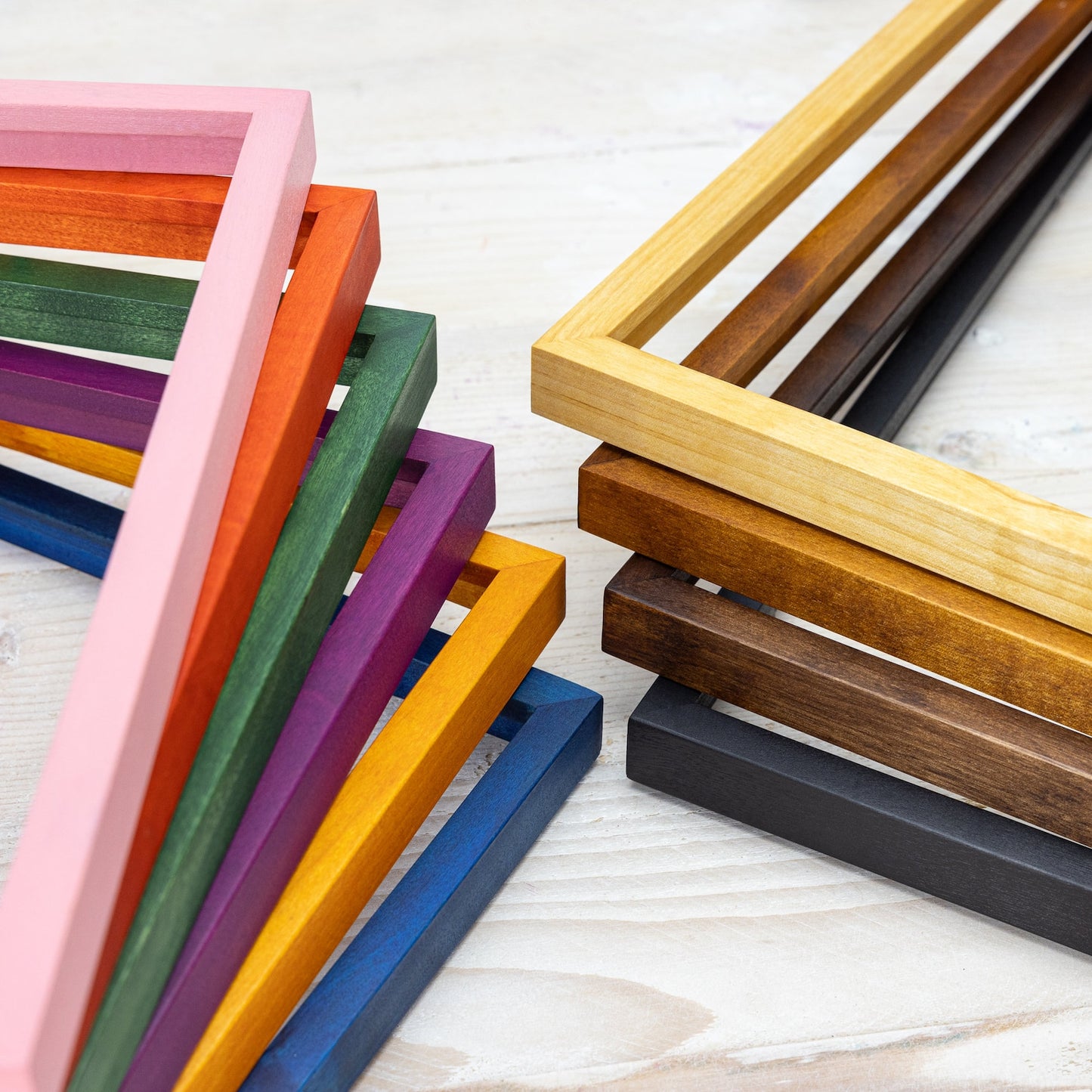 Super Thin Edge Picture Frame, Solid Color of Your Choice in Minimalistic Style
