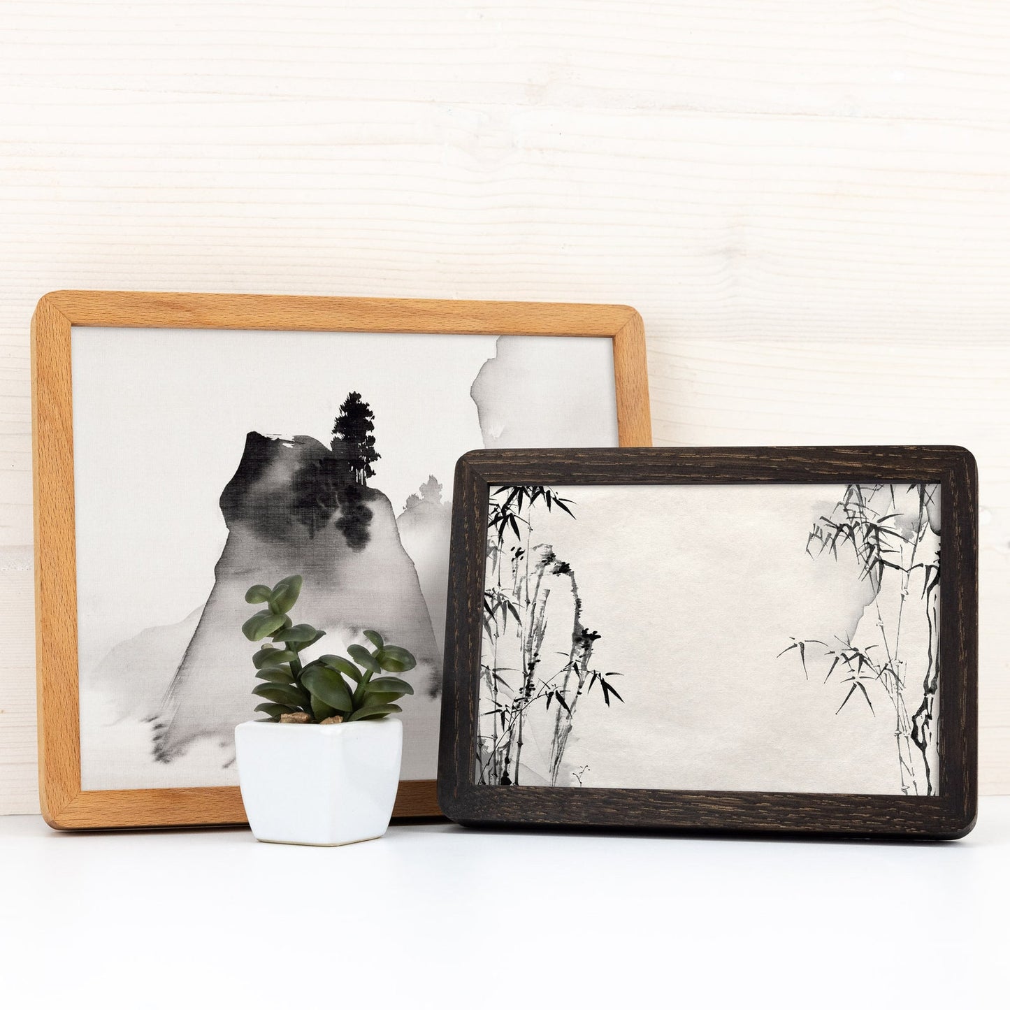 Round Corner Natural Hardwood Picture Frame, 1/2 Thin Edge