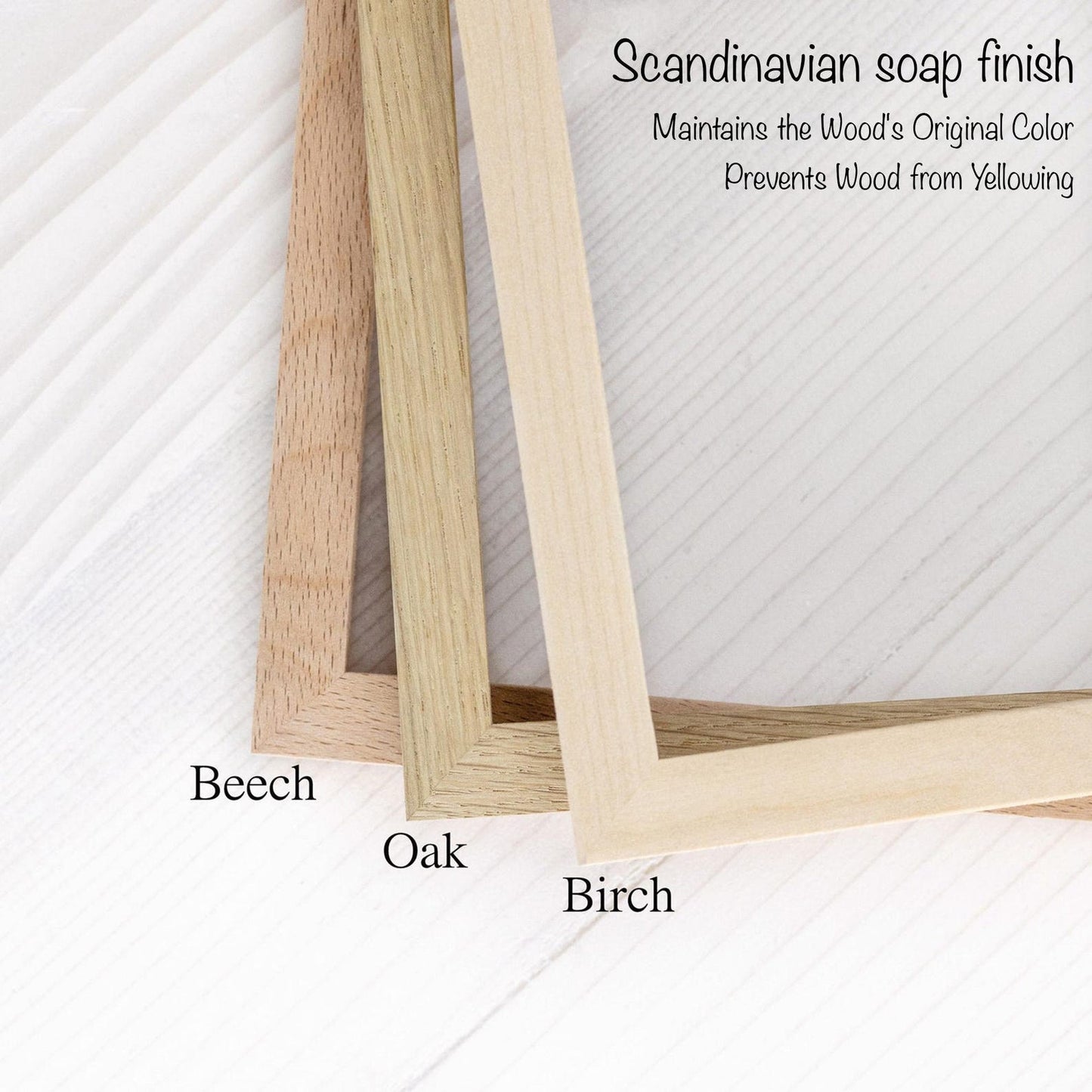 Natural Soap Hardwood Picture Frame 32mm