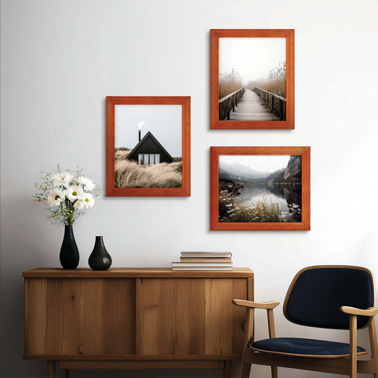 orange picture frame