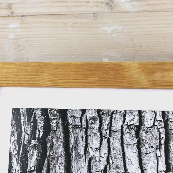 Natural BIRCH Picture Frame in Flat Style, Handmade Solid Hardwood Photo Frame, Modern Gallery Wall Frames, Custom Size A1 5x7 11x17 24x36