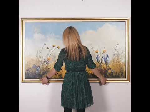 Video of TV Frame hanging in modern interiors