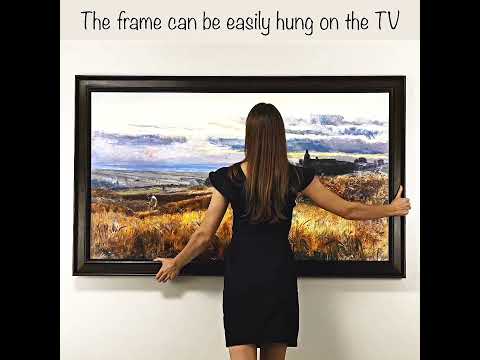 Brown TV frame
