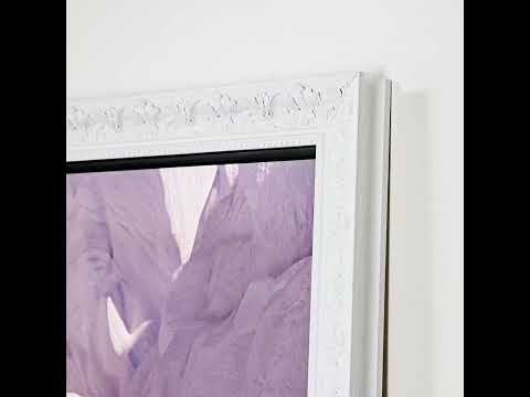 Cadre doré orné pour Samsung The Frame TV, lunette TV finition or antique faite à la main, tailles de cadre TV en bois 32, 43, 50, 55, 65, 75, 85 pouces