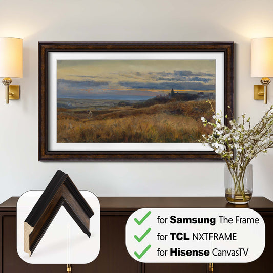 Brown TV frame