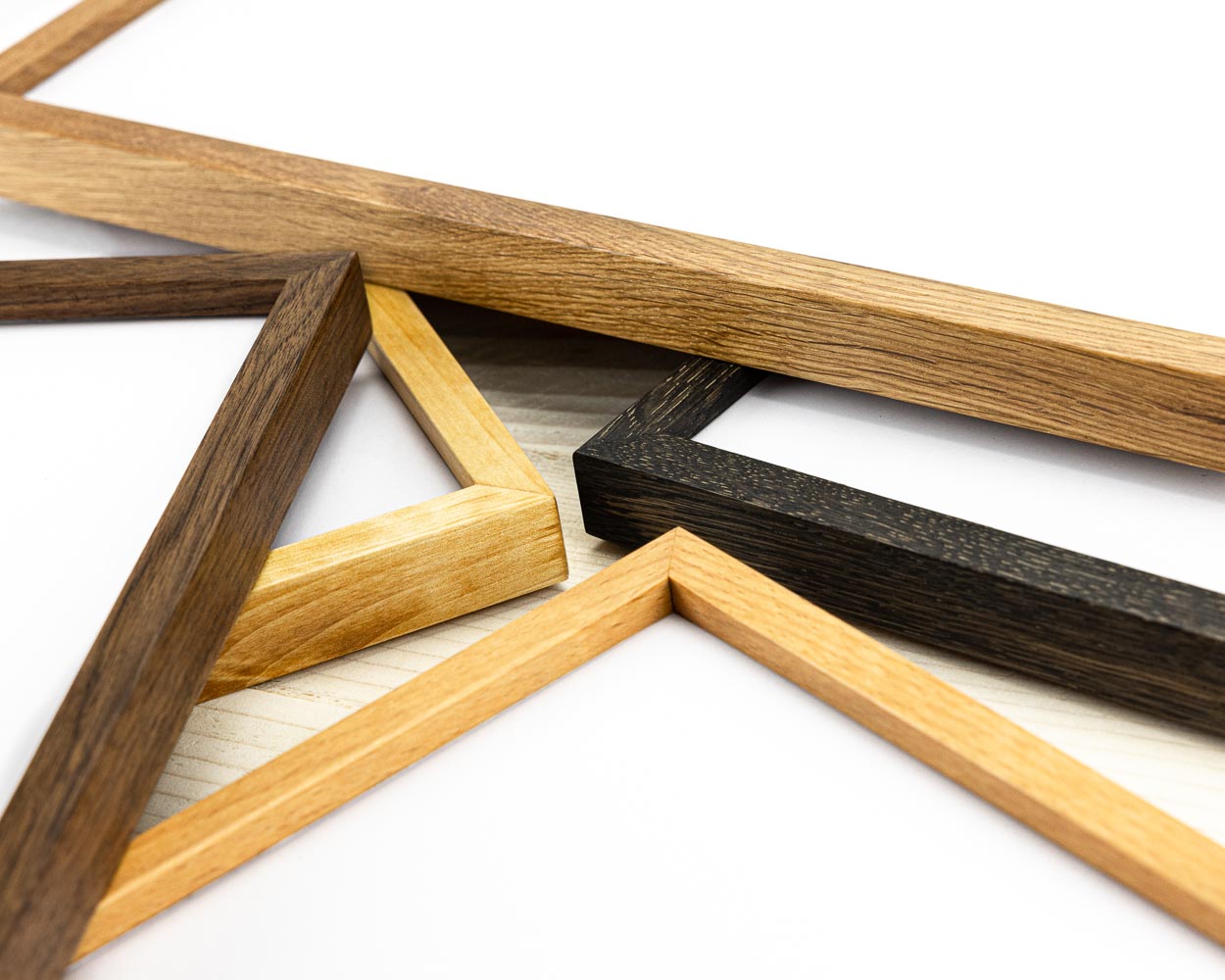 Super Slim Natural Hardwood Picture Frame, Natural Hardwood of Your Choice, 1/2 Thin Edge