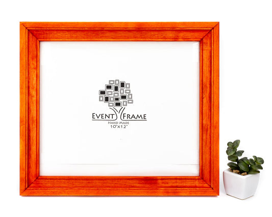 Orange Vintage Design Photo Frame from Solid Birch Hardwood