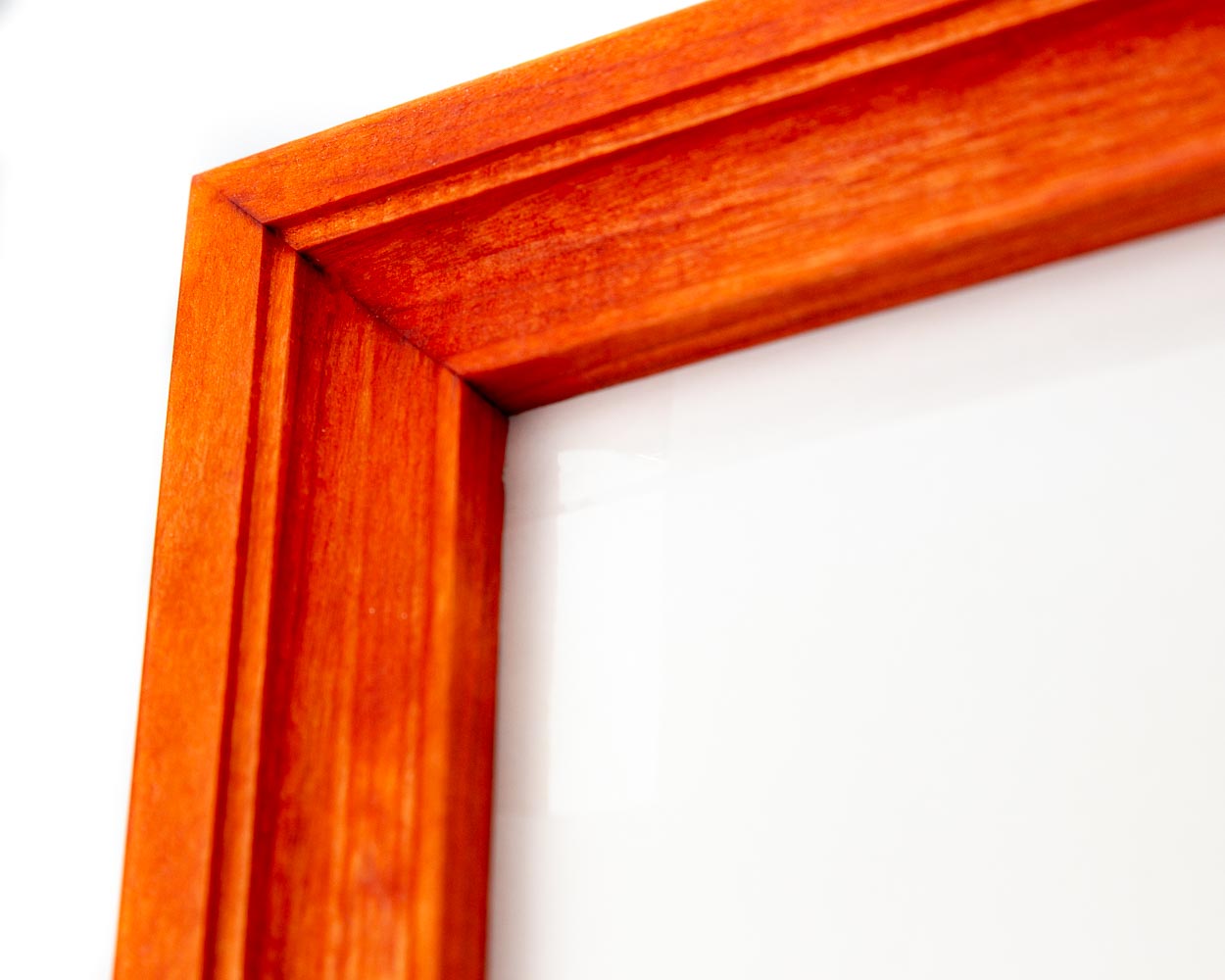 Orange Vintage Design Photo Frame from Solid Birch Hardwood