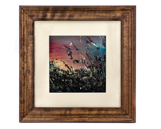 Cadre photo design vintage marron noyer en bois dur de bouleau massif 2 pouces de large