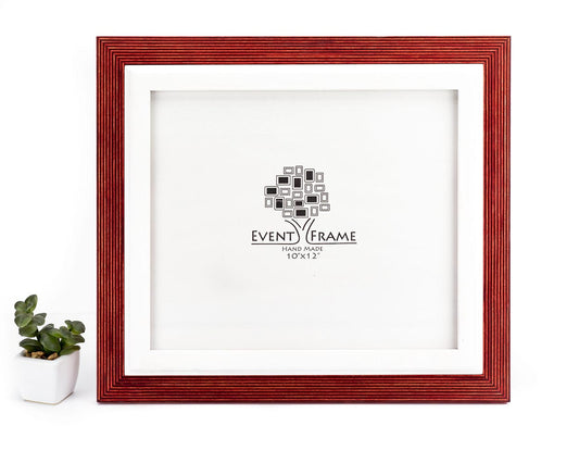 Double Red + White Photo Frame