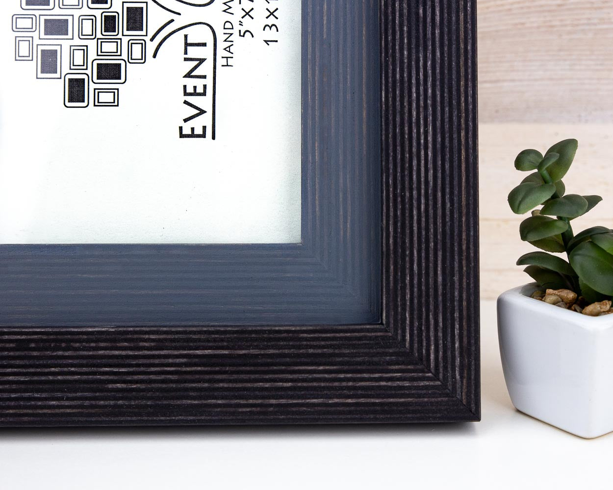 Double Mat Black + Grey Photo Frame