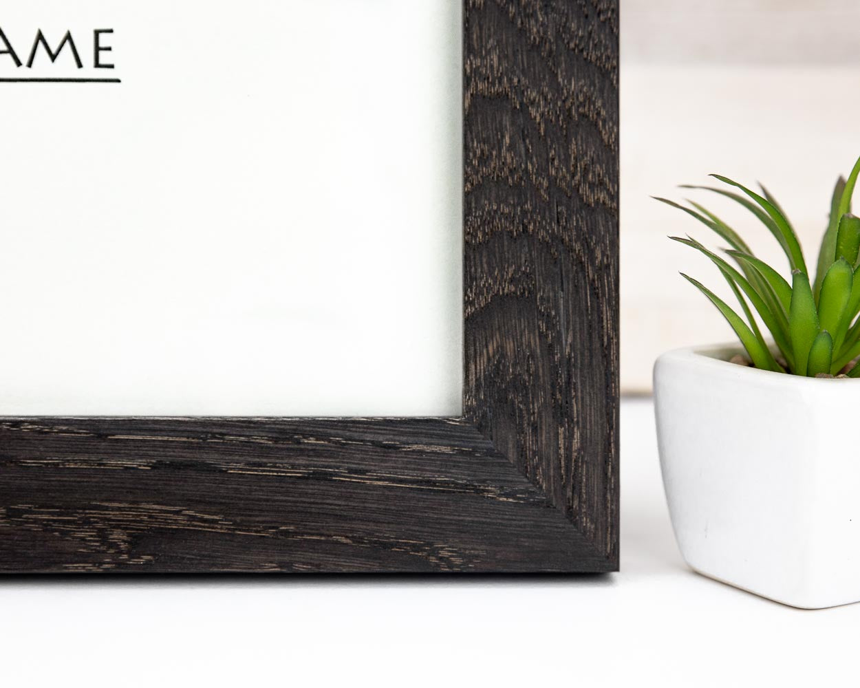Black Modern Design Solid Oak Hardwood Photo Frame 32 mm