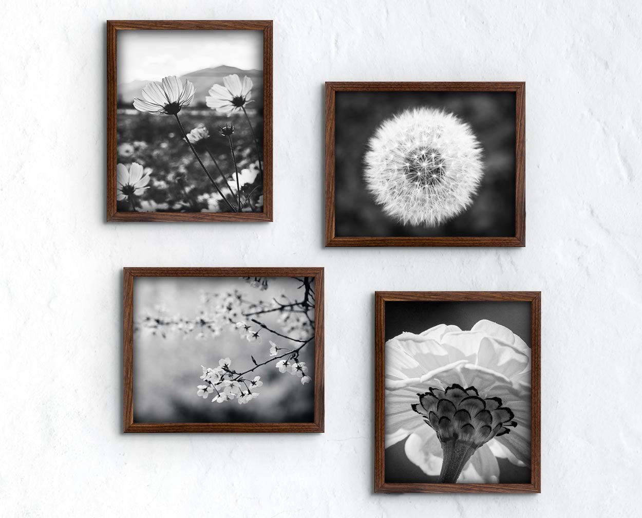 Solid Walnut Hardwood Photo Frame 1/2 Thin Edge