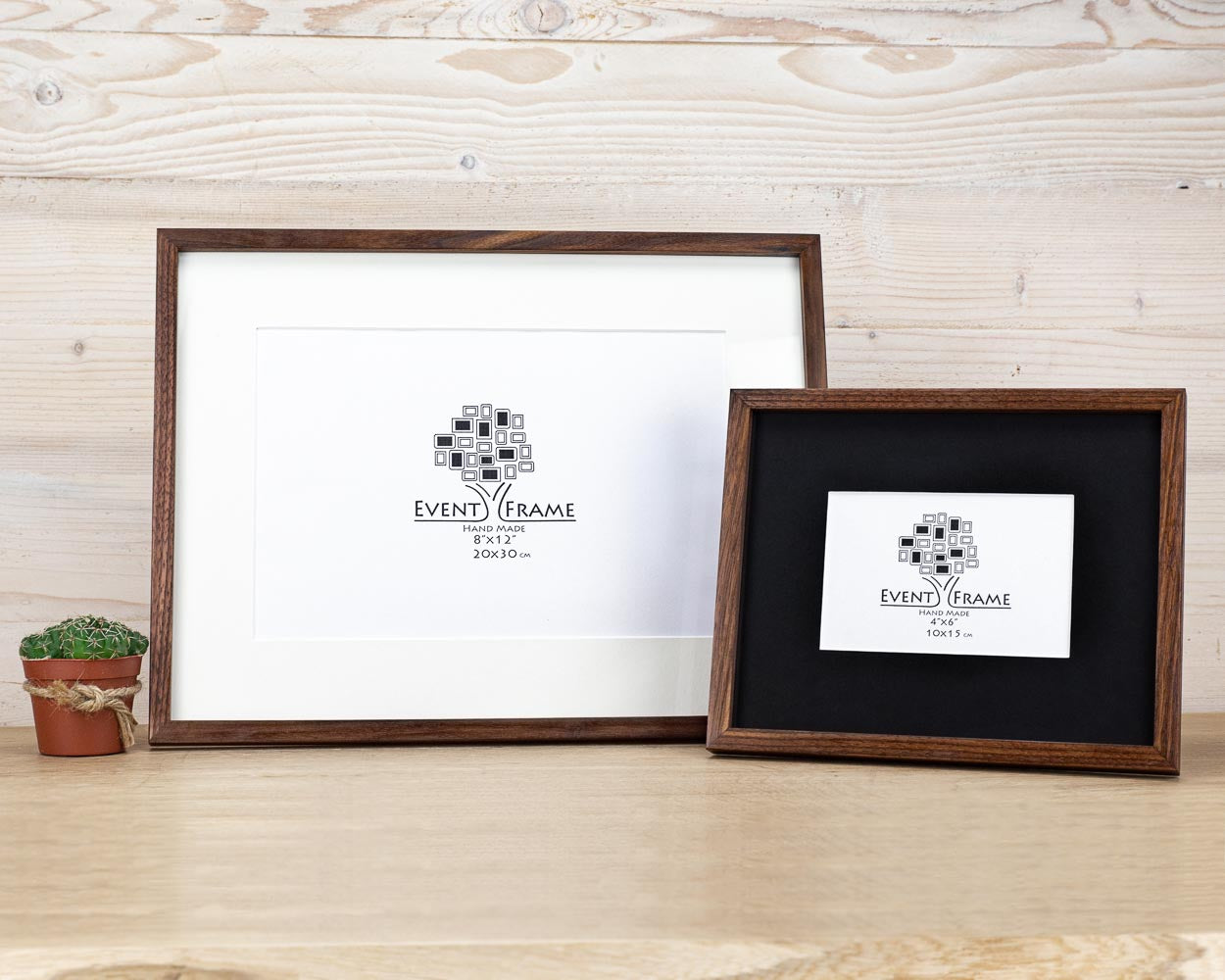 Solid Walnut Hardwood Photo Frame 1/2 Thin Edge