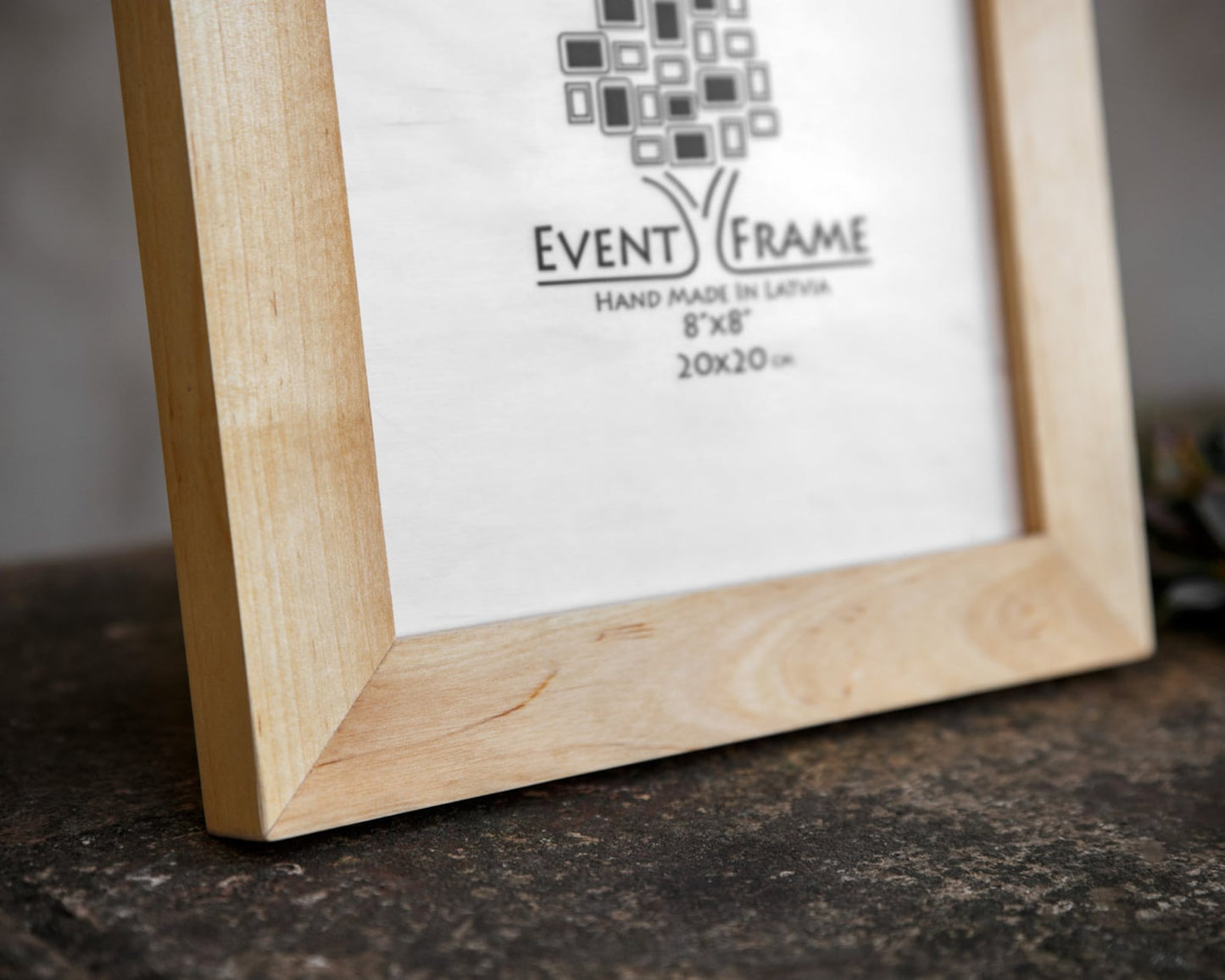 Natural Modern Design Photo Frame from Solid Birch Hardwood 34 mm