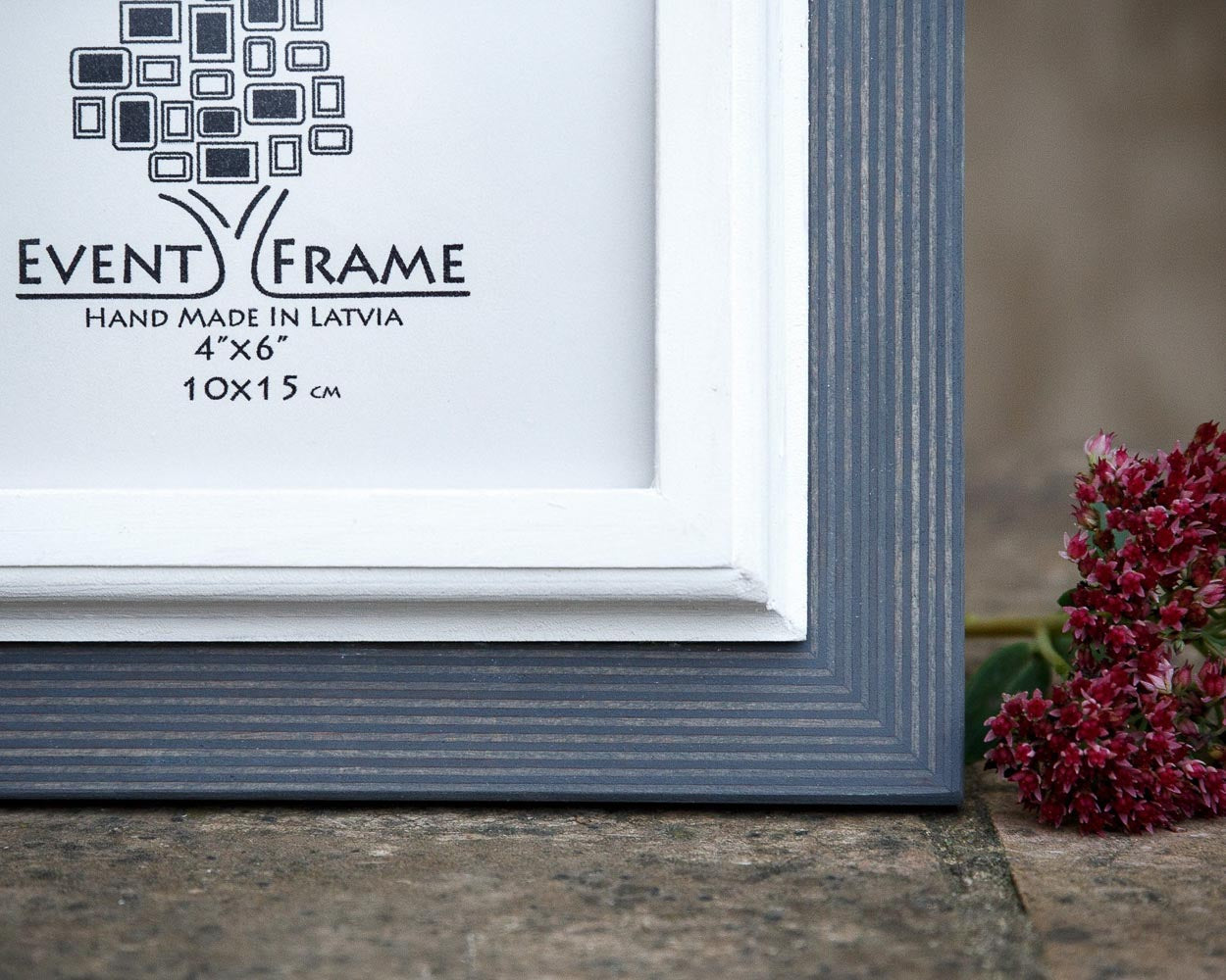 Double Grey + White Photo Frame