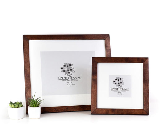 Brown Modern Design Photo Frame from Solid Birch Hardwood 23 mm