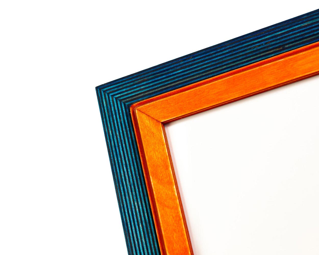Double Blue + Orange Photo Frame