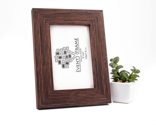 Cadre photo marron standard